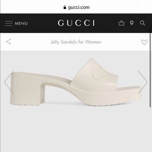 GUCCI Women’s rubber slide sandal
